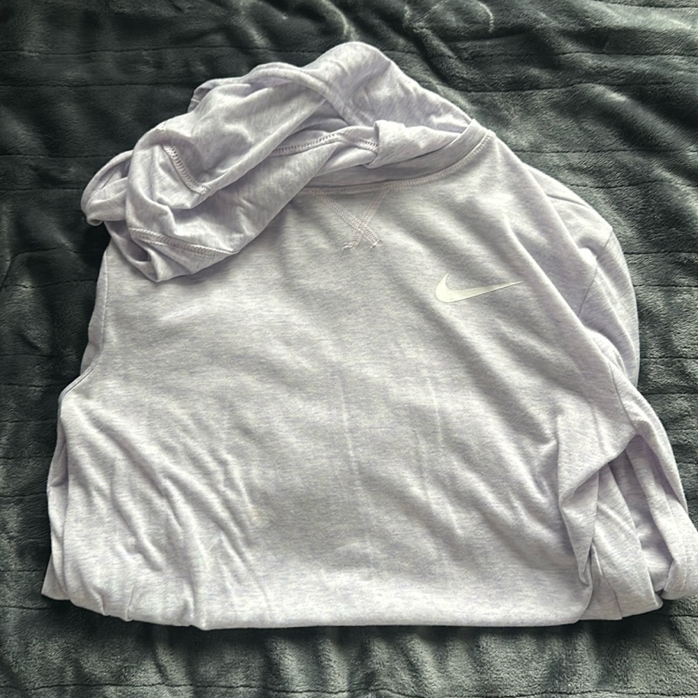 Kids long sleeve Nike hoodie-(tshirt material)